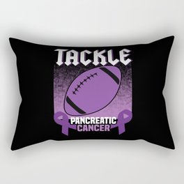 Purple November Tackle Pancreatic Cancer Awareness Rectangular Pillow
