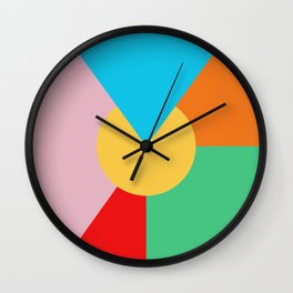 Circle Series - Summer Palette No. 3 Wall Clock