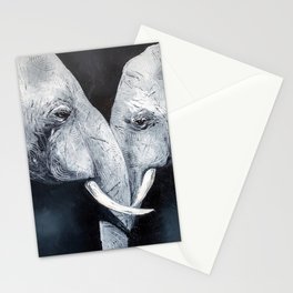 Enamored elephants Stationery Card