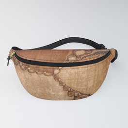 Southwestern Sunset 3 grungy copper, brown, turquoise Fanny Pack