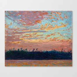 Tom Thomson - Sunset Sky - Canada, Canadian Oil Painting - Group of Seven Canvas Print