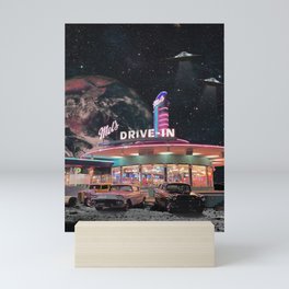 space diner Mini Art Print