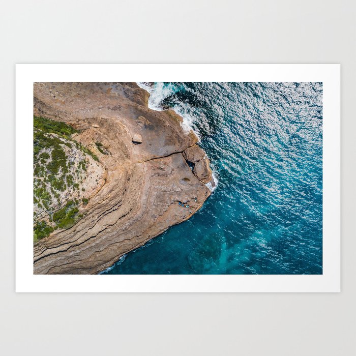 Clear Coastal Waters of the South Coast Art Print