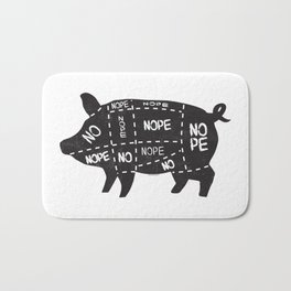 alternative pig meat cut chart vegan and vegetarian Badematte