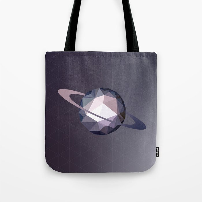 Geometric Saturn Tote Bag
