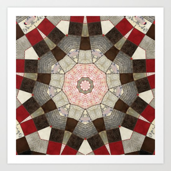 Ravenwood Patchwork Star Art Print