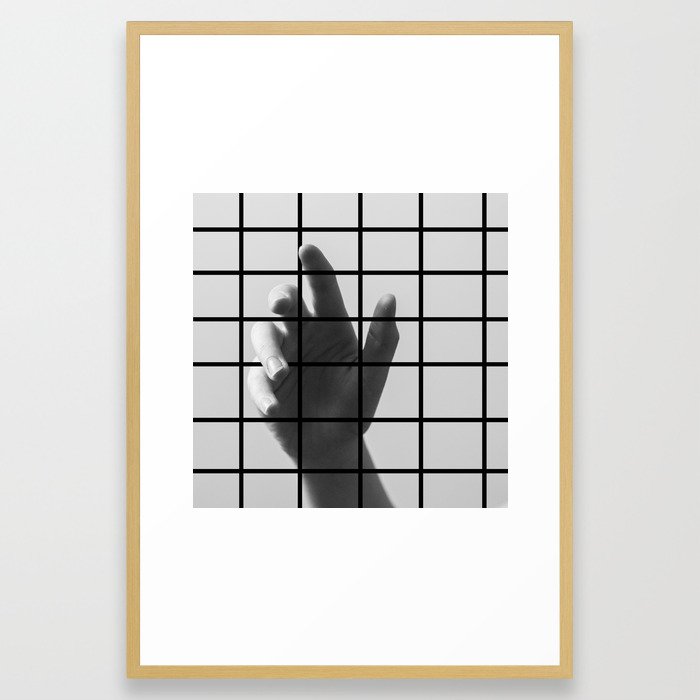Caged Hand 1 Framed Art Print