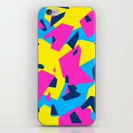 Blue\Yellow\Pink\Navy Geometric camo iPhone Skin