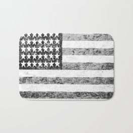 Grunge American Flag Badematte