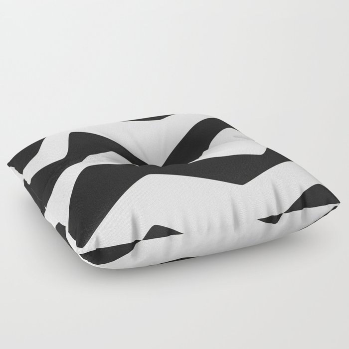Black and white stripes Floor Pillow