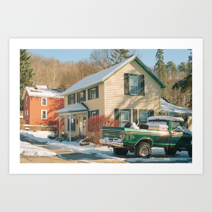 Small Town Winter | 35mm Film Photography | Minnesota Vintage Art Print