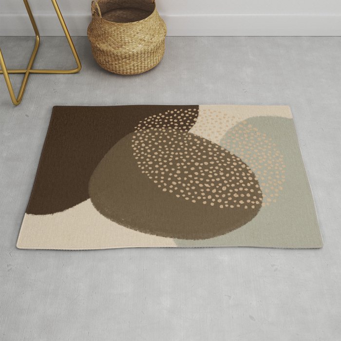 Modern Abstract Shapes #4 Rug
