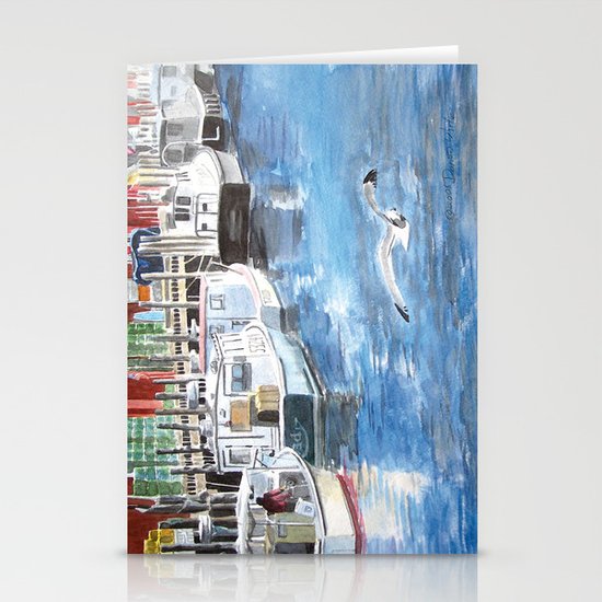 Union Wharf Portland Maine Stationery Cards By