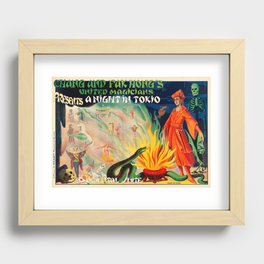 Vintage magic poster art Recessed Framed Print