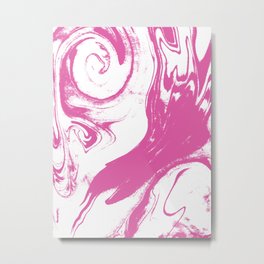 Marble pink 4 Suminagashi watercolor pattern art pisces water wave ocean minimal design Metal Print | Painting, Japanese, Pisces, Pink, Marbled, Minimalism, Marbling, Sumingashi, Marblepattern, Pattern 