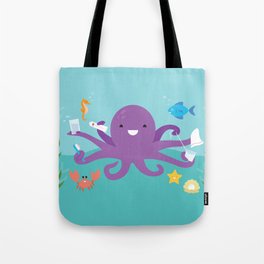 Under the Sea Octopus and Friends Tote Bag