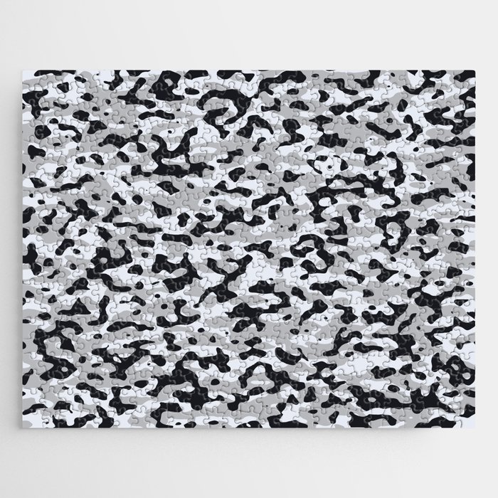 High contrast urban camouflage Jigsaw Puzzle