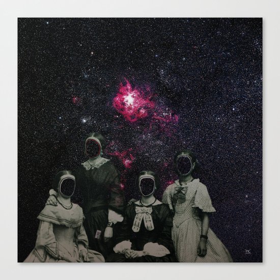 Untergang · Der Blick ins Universum Canvas Print