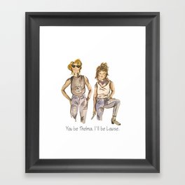 Thelma and Louise Framed Art Print