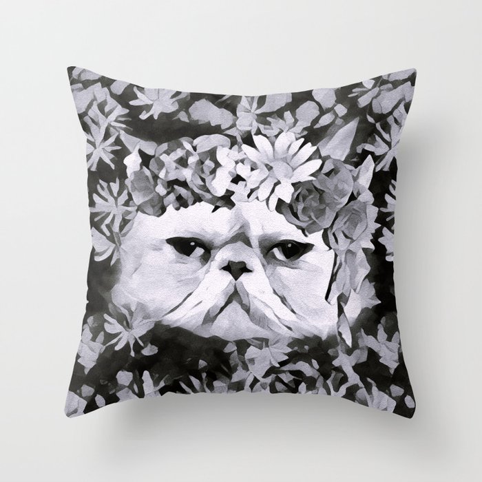 Lord Aries Cat - Art 003B Throw Pillow