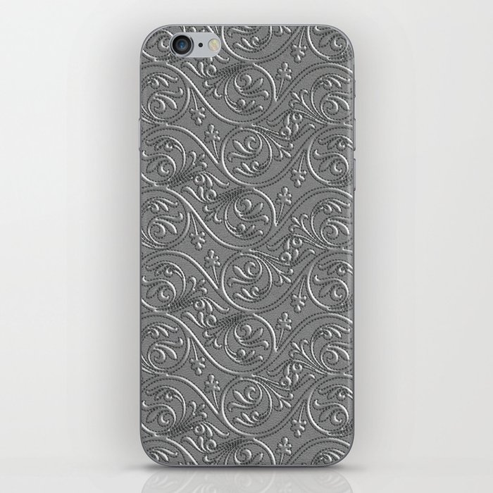 Silver-Waves iPhone Skin