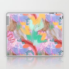 candy land abstract messy painting pattern  Laptop Skin