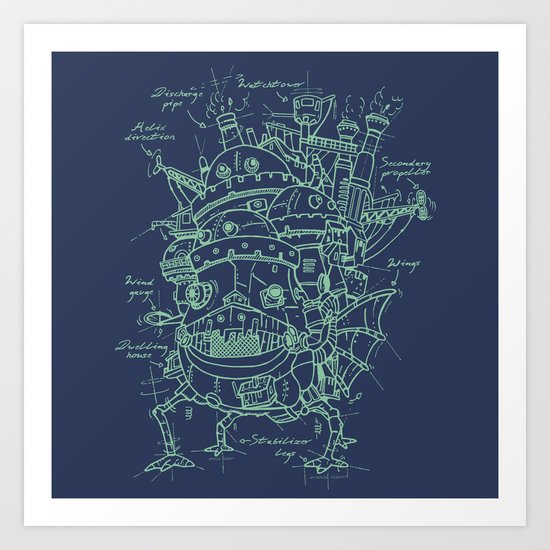 Chateau Ambulant Art Print