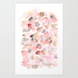  Watercolor Painting Abstract Art Minimalist Style 150725 My Happy Bubbles 33 Art Print