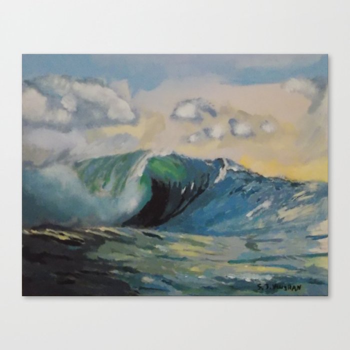 Stormy wave Canvas Print