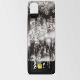 White Glitch Distortion Android Card Case