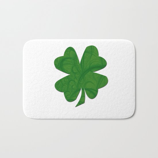 Fractal Big Shamrock Bath Mat