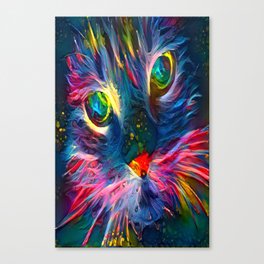 Funny Cat Real Like Cats Canvas Print