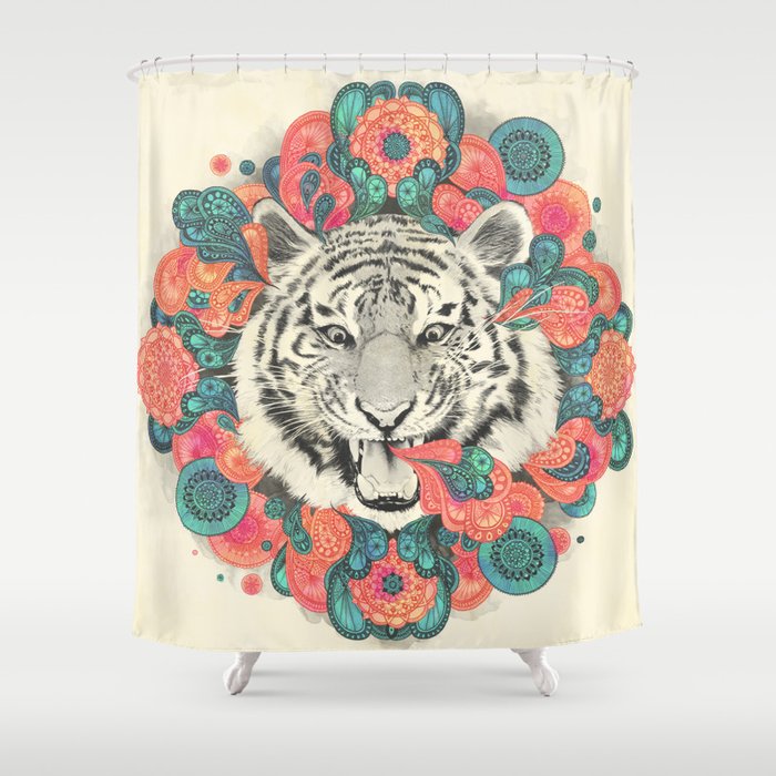 bengal mandala Shower Curtain by Laura Graves Society6