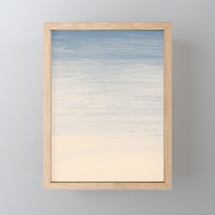 Ocean Waves Abstract Painting Framed Mini Art Print