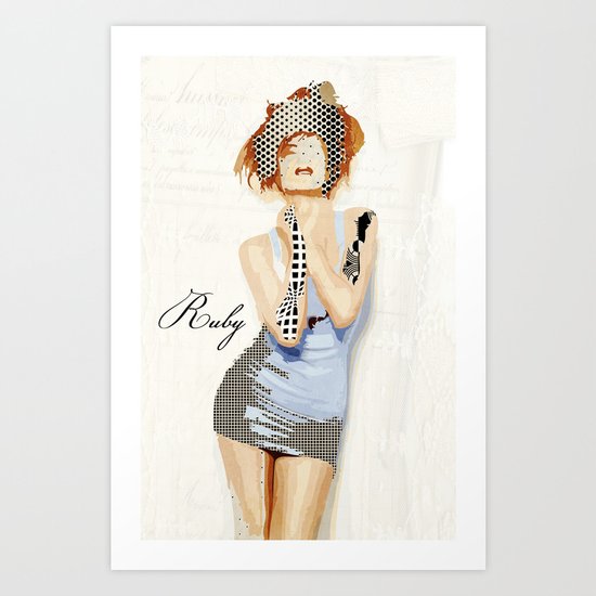 Ruby Art Print