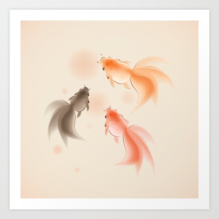 Goldfish 001 Art Print