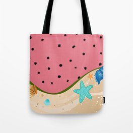 Watermelon Summer Beach Tote Bag
