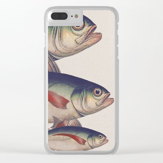 Fish Classic Designs 5 Clear iPhone Case