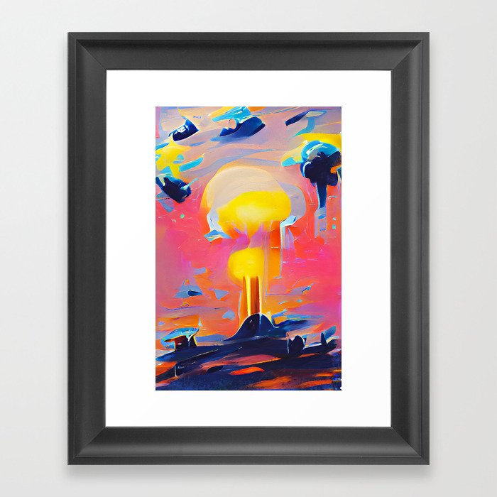 Nuclear Sunday Framed Art Print