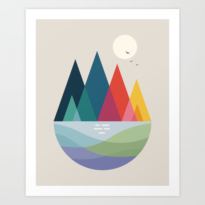 Discover the motif SOMEWHERE by Andy Westface as a print at TOPPOSTER