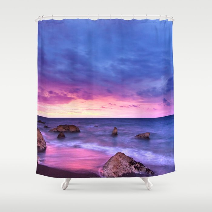 Stunning Colorful Beach Shower Curtain