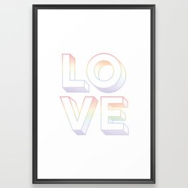 Rainbow Love Framed Art Print