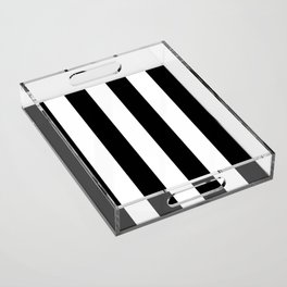 Vertical Stripes Large Acrylic Tray