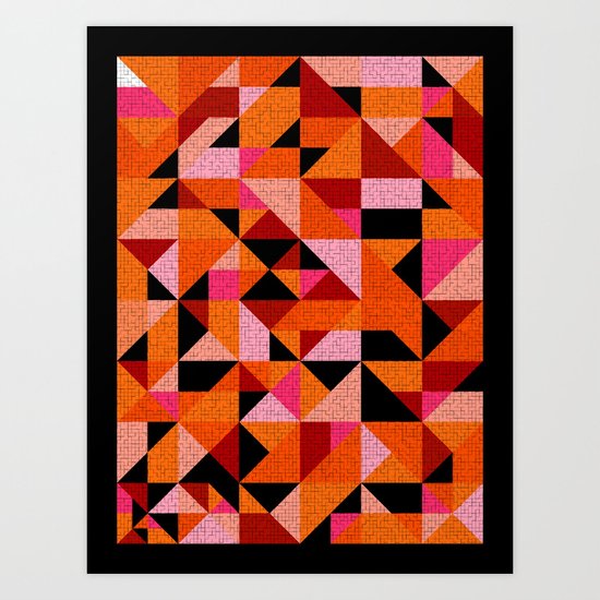 Blue For You / Pattern #8 Art Print