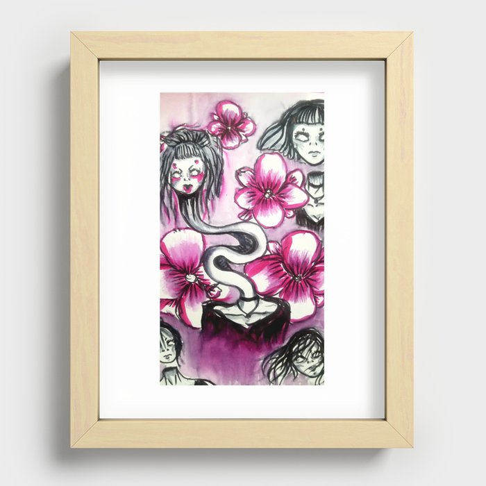horror and glamour Recessed Framed Print