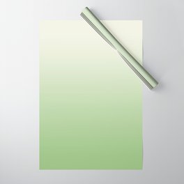 Ombre Paradise Green Pale Creme Wrapping Paper