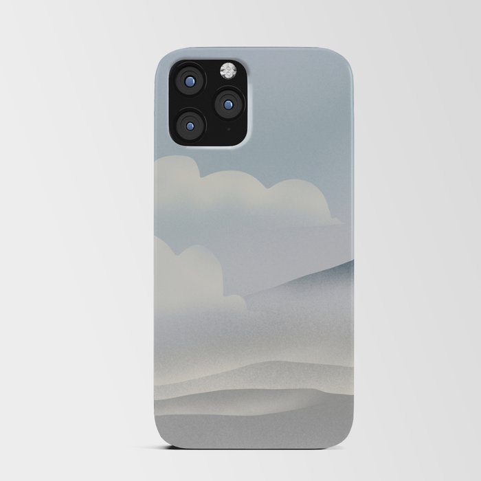 Cloud and waves iPhone Card Case