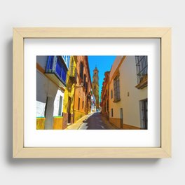 Colorful Spain Recessed Framed Print