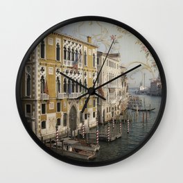 Beautiful Venice Wall Clock | Photo, Venicevacation, Art, Digital, Digitalart, Fantasyillustration, Italy, Building, Vacation, Dreamvacation 