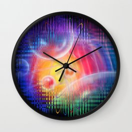 Abstract in perfection 113 - Space and time Wall Clock